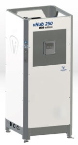 Suministro modular de polvo Volkmann vHub 250 para impresión 3D