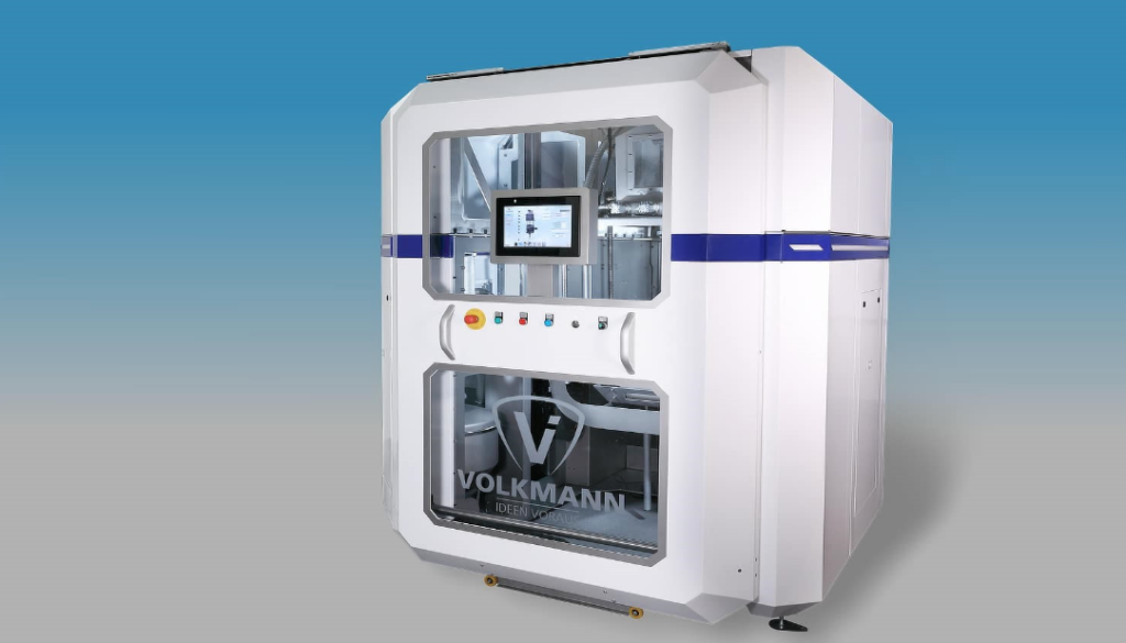 Estación de desempolvado automatizada Volkmann DPS para la fabricación aditiva de metales